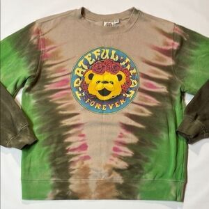 Liquid Blue Grateful Dead Tie-Dye Sweatshirt size M